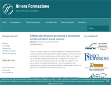 Tablet Screenshot of itinera-formazione.info